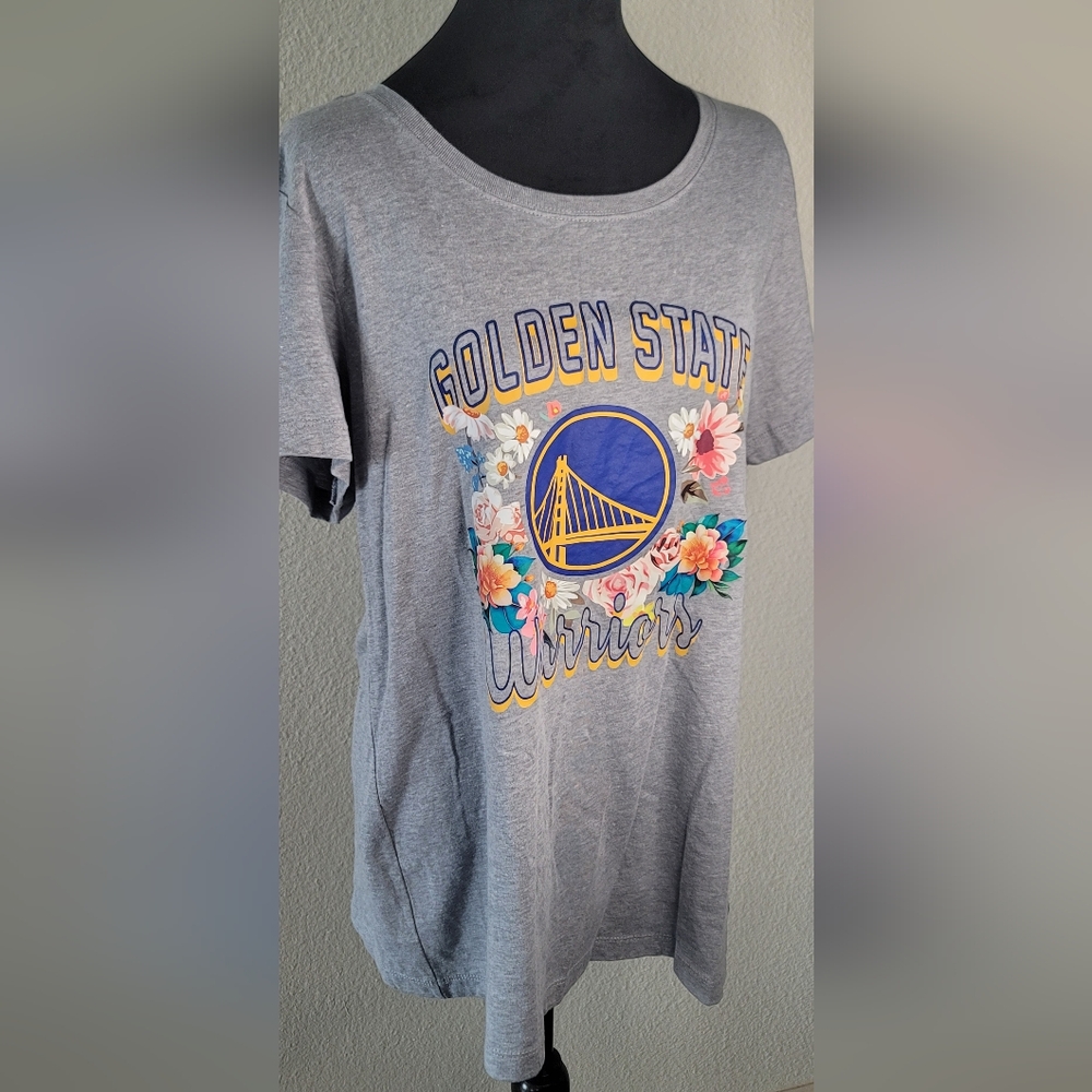 Golden State Warriors Gray Short Sleeve Tee Women's Sz 2XL